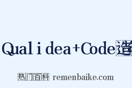 Qualidea+Code造句是什么意思的图片